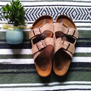 Suede Leather Birkenstocks Size 42